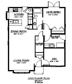 Carriage Home – 965 Sq.Ft.