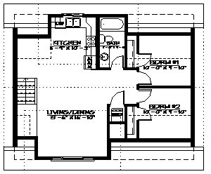 Carriage Home – 908 Sq.Ft.