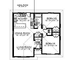 Carriage Home – 967 Sq.Ft.
