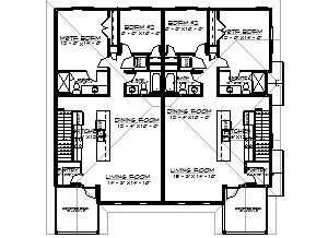 Multi Family – Duplex – 1560 Sq.Ft/Unit