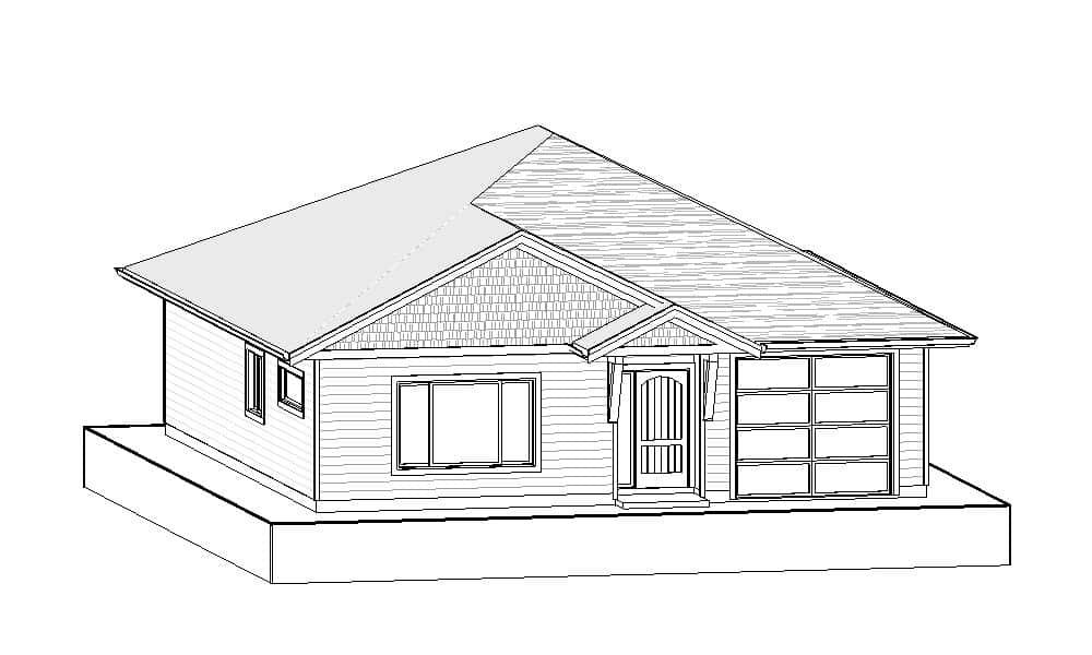 Carriage Home – 1072 Sq.Ft.